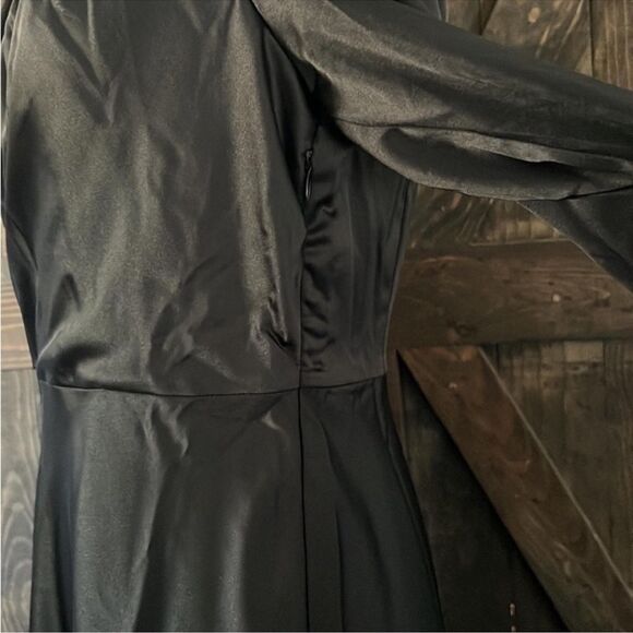 Nwt Jasambac Off one Shoulder Cocktail Party Wedding Guest Satin Dress XL - Picture 8 of 13